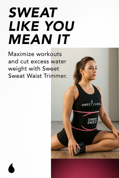 Sweet Sweat Waist Trainer Belt – Ab Slimming & Fat Burning Sweat Trimmer